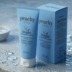 PEACHYDERM Bright Blue Mochi Cleanser
