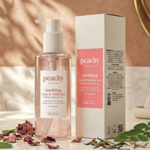 PEACHYDERM Moringa Cleansing Oil Soothing Rose & White Tea